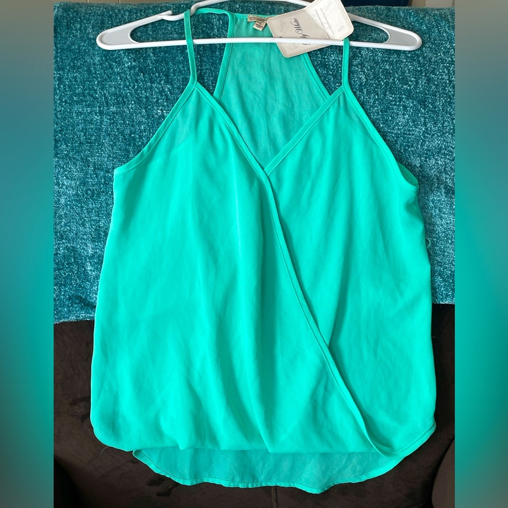 LILY WHITE Sheer High-Lo Camisole